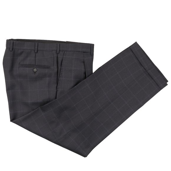 Gianluca Isaia Napoli Wool Suit Blue Windowpane - Picture 11 of 14